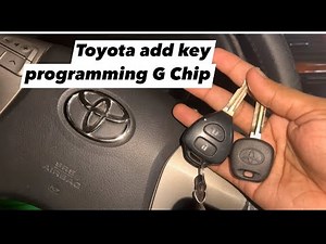 How to add Toyota G transponder key using autel #autelkm100