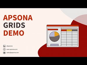 Effortless Data Visualization: Apsona Grids Demo