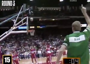 Shoot this footage of Larry Bird's 1988 3-Point Contest right into our veins