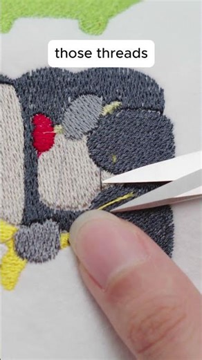 Stop cutting jump stitches manually! Brother Skitch PP1 Feature #EmbroideryHacks #machineembroidery