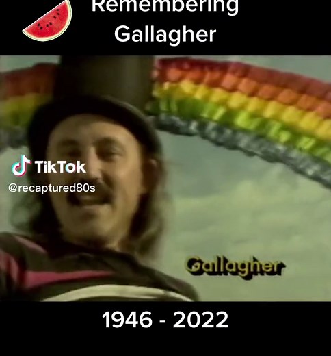 Remember comedian Gallagher who would smash watermelons that splattered on the audience? He passed away 11-11-2022 at the age of 76. Always remember his messy comedy! #comedy #comedian #gallagher #watermelon #80s #80scomedy #80skid #nostalgia #retro