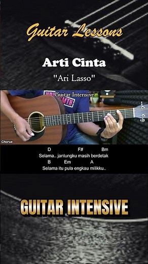 Arti Cinta - Ari Lasso | Tutorial Chord Gitar Mudah dan Lirik #chordgitar #tutorialchordgitar