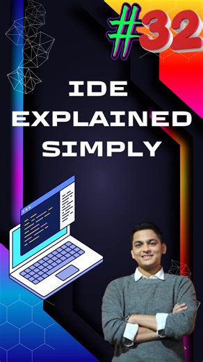 Neel Sheth on Instagram: "IDE sounds complicated… but it’s actually one of the easiest concepts in programming 🧠💻 If you’re starting your coding journey and keep hearing words like IDE, code editor, compiler, debugger, this reel is for you. In this video, I explain what an IDE is explained simply, in plain English, without technical overload — exactly how beginners need it. You’ll clearly understand: what IDE (Integrated Development Environment) means why programmers use an IDE instead of plai
