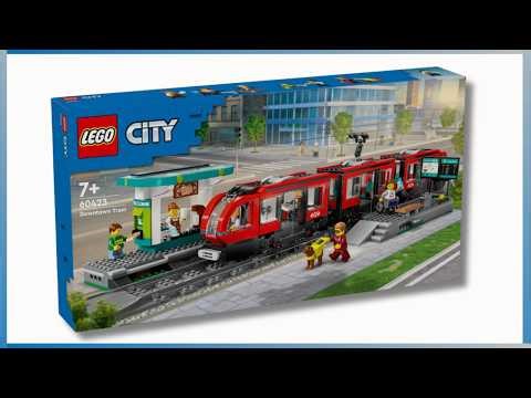 LEGO Downtown Streetcar & Station – Modern City Tram Speed Build – 60423