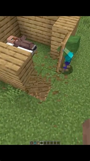 Minecraft crazy zombie 💀(World's Smallest Violin) #minecraft #shorts