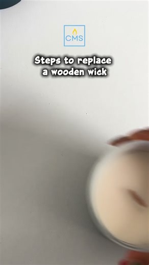 🕯️ Need to replace a wooden wick? Here’s a simple fix without remaking the entire candle. Poke small holes around the wick, gently remove it with pliers, insert a new wooden wick, and lightly reheat the top to seal everything back in place. Small repair. Saved candle. Clean burn. 🔬✨ #CandleMakingScience #candlemaking #candlemaker | Candle Making Science