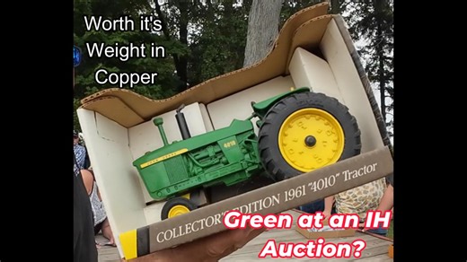 At this International Harvester auction, a surprise lineup of John Deere Ertl collectible tractors hits the block. Watch bidders size up these vintage models, see what brings attention, and follow along as each piece crosses the ring. A fun mix of IH pride and JD collectibles in one sale. Whalen Auction Don't forget we have CRB Merch on TeePublic, they do great work. Link: https://tee.pub/lic/Xjoa393KxxY #countryroadbidding #collectibles #ertl #johndeere #toytractor | Country Road Bidding
