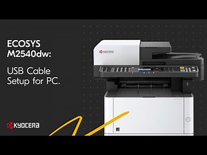M2540dw USB Cable Setup for PC