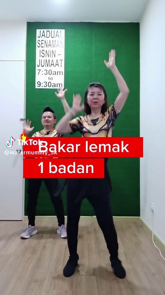 Siapa buat dia dapat💃 Jadual senaman live Isnin-Jumaat 730am-930am 💃 Kalau tak sempat join live, Boleh beli video senaman boleh buat senaman bila bila masa saja, lagi jimat masa & berkesan bakar lemak. 15 videos senaman hanya RM9.99 #watermummy #waterdaddy #5Kclub #healthylifestyle