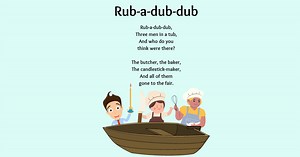 Rub-a-dub-dub Printable Lyrics, Origins, and Video