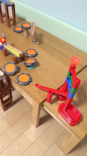 おもちゃピタゴラ装置まとめ83 #asmr #marblerun #trickshots #shorts #rubegoldbergmachine