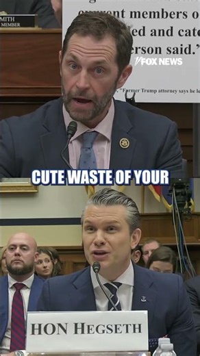Hegseth LAUGHS OFF Dem's 'cute waste' of his five minutes #shorts #us #news #foxnews #petehegseth
