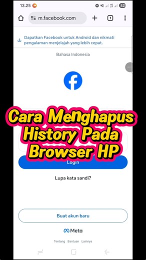 Cara Menghapus History Browser HP! #tutorial #belajar #internet