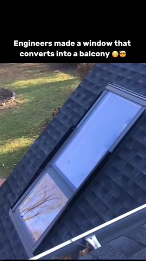 Oddly Technology - Business, Technology & Innovation on Instagram: "Engineers have developed innovative window systems that can transform into functional balconies, with examples such as the Cabrio and the Bloomframe window demonstrating this modern architectural concept. These systems operate as standard windows when closed, but with a mechanical or hinged mechanism, they extend outward to create a small balcony platform with railings. This design allows buildings—especially apartments and comp