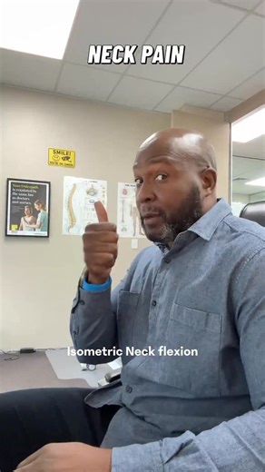 Sometimes a bit of gentle isometric neck work can really help when you’ve got some neck pain or stiffness. These are a few simple exercises I like to show—just helping to build some strength and tolerance through the neck without needing lots of movement. Nothing fancy, just controlled pressure and holding positions that feel comfortable. I’ve found these to be really useful for many people with neck pain. Isometric neck flexion Place your palm on your forehead and gently press your head into yo
