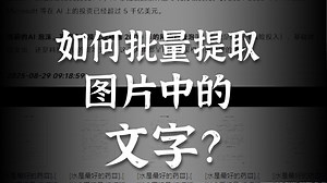识别图片文字_批量识别截图文字 图片提取文字 图片转文本