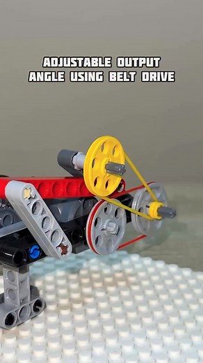 12K views · 119 reactions | Adjustable Output Angle Using Belt Drive #lego #legotechnic #mechanism #mechanical #engineering #creative #diyprojects | Bricks Master Builders | Facebook