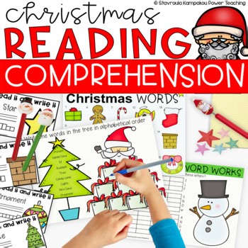 Christmas Reading Comprehension Activities K-3 | Santa Claus Story & Worksheets