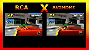 AV2HDMI converter Dreamcast AV vs AV2HDMI game teste capture