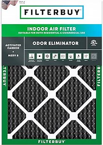 Filterbuy 15x20x1 Air Filter MERV 10 Odor & Allergy Defense (1-Pack)