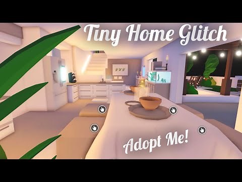 SECRET Glitch Vacation Home - Tiny Home is a BASEMENT - Adopt Me!