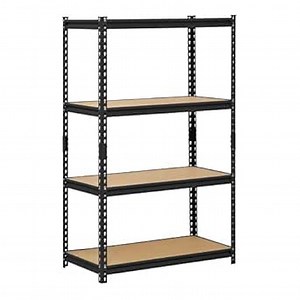 Edsal UR-364BLK Heavy Duty Steel Industrial Shelving, 3200 lbs Capacity, 36" Width x 60" Height x 18" Depth, Black