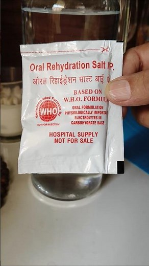 How to prepare oral rehydration solution from ORS packet #nursingcompetition #ors