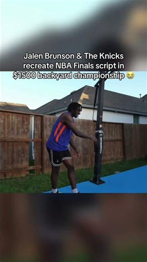 Jalen Brunson Recreates Finals Script In $1500 Backyard Championship 🏀😂
