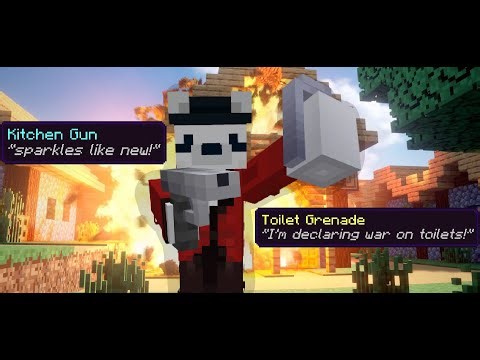 Kitchen Gun Showcase | Another Meme Addon for MCPE / MCBE 1.21.70+