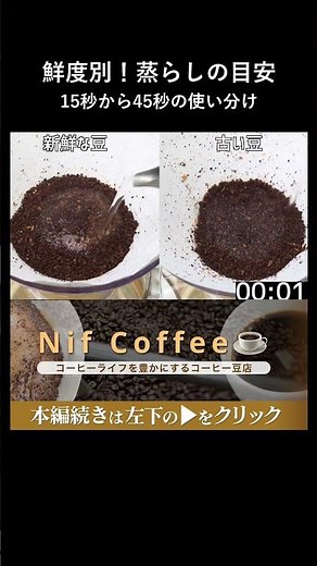The correct brewing time varies depending on the freshness of the coffee beans.