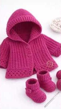 hand knitted baby sweater Forever with 💕 love#viral #baby fashion #viralshorts # mom made