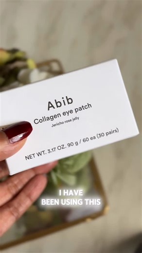 Ashi Sai on Instagram: "No more wrinkle panic! @abib.global I’ve been using the collagen eye patch from Abib and the glow is real! It tightens, lifts, and smooths fine lines in minutes. Reduces puffiness, brightens dull under-eyes, and keeps wrinkles away — no more tired eyes! The collagen eye patch from Abib is packed with skin-loving ingredients. Vegan collagen for better elasticity and firm skin. Jericho rose to fight signs of aging. Caffeine to reduce dark circles and tired eyes. Collagen-bo