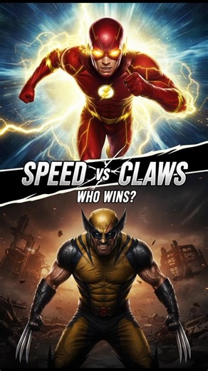 Flash vs Wolverine ⚡🗡️ Who Wins? #usashorts #flashvswolverine #shorts
