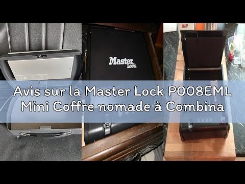 Avis sur la Master Lock P008EML Mini Coffre nomade à Combinaison digitale Programmable Noir