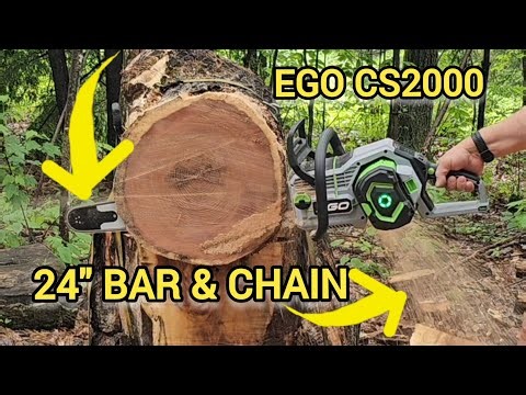 CS2000 successfully runs a 24" bar & chain - my favorite Ego chainsaw (for now)