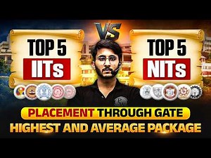 Top 5 IITs vs Top 5 NITs for MTech Placements 2026 | Highest & Average Package Through GATE