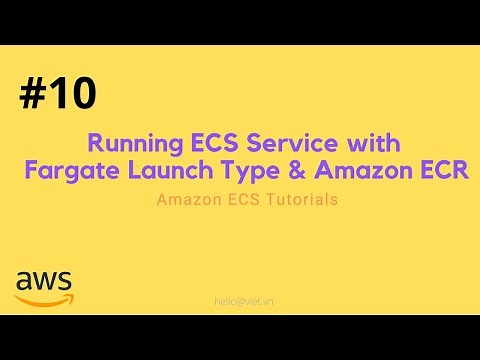 #10 Running ECS Service with Fargate & Amazon ECR | Amazon ECS Full Course