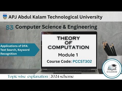 THEORY OF COMPUTATION | MODULE 1 PART 10 | S3 CSE | KTU 2024 SCHEME