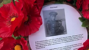 While visiting the #CWGC cemeteries and memorials across the region where the Spring Offensive raged 100 years ago we saw numerous relatives paying tribute to fallen family members. Including Joan and Carey Fletcher who had made the journey to the Commissionn’s Beaumetz-lès-Cambrai Military Cemetery No.1 to mark the centenary of the death of Joan’s uncle Private Henry Howell. #SpringOffensive #OperationMichael #WW1 | Commonwealth War Graves Commission