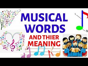 Primary Music Lesson || Music Terms And Their Meaning
