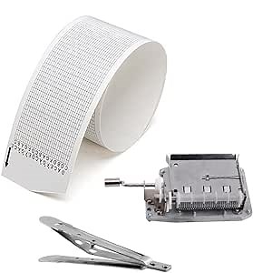 Amazon.com: M4MUSIC 30 Note Hand Crank Music Box Movement with Blank Strips and Hole Punch Kit : Home & Kitchen