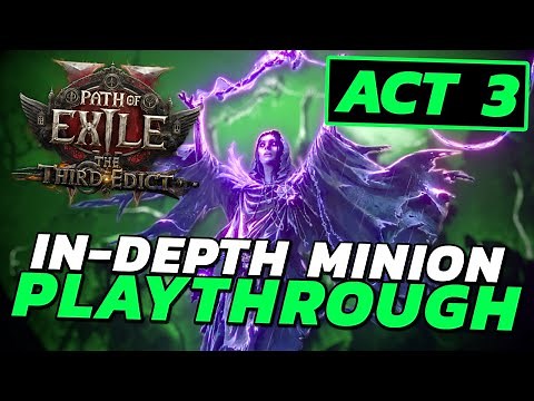 FULL CAMPAIGN PLAYTHROUGH with MINIONS! - PoE 2 Lich Leveling Guide [Act 3]