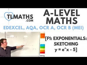 A-Level Maths: F1-19 [Exponentials: Sketching y = e^x - 5]