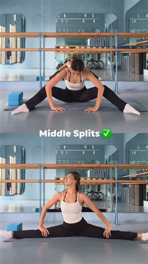 Sanira |stretching, barre, gymnastic coach | Dubai on Instagram: "Still can’t do the splits? Start with these exercises @sstretching.dxb ✨ #stretching #flexible #split #splits #middlesplits"