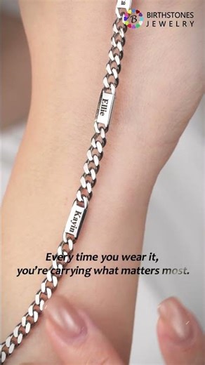 Personalized Cuban Chain Necklace with 1–6 Names #cubanchain
