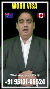 Looking work visa ? WhatsApp your CV at 919513165524 | Vinay Kumar Hari