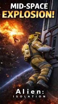 Explosion in Space… I Almost Died 😳 | Alien Isolation #mystery #space #alien #gaming #horrorgame