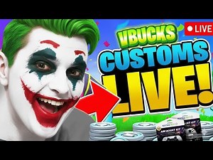 🔴LIVE! - FORTNITE BIGGEST VBUCKS GIVEAWAY AND MORE / CUSTOMS WIITH FANS / SIMPONS AND PETS UPDATE