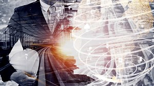 Premium stock video - Future building construction and inventive engineering project