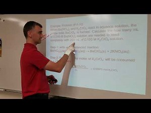 Stoichiometry with Aqueous Solutions
